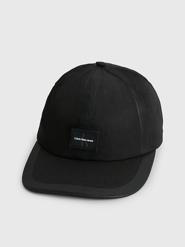 black recycled twill cap for men calvin klein jeans