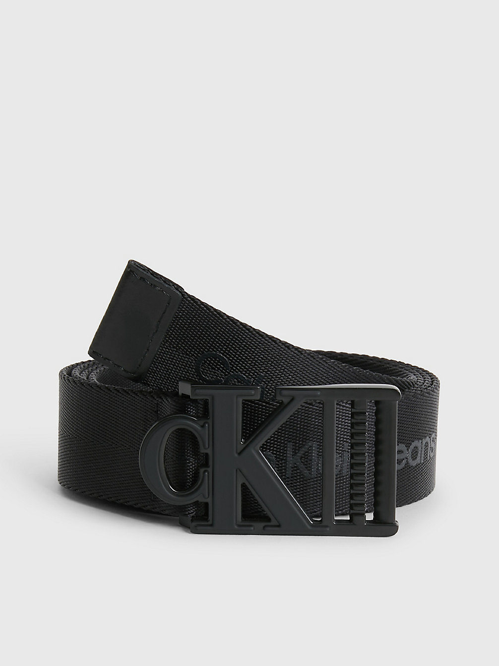 BLACK > Textil-Gürtel Aus Recyceltem Material > undefined men - Calvin Klein