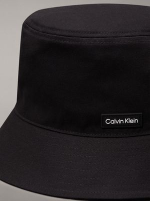 ck black twill bucket hat for men calvin klein