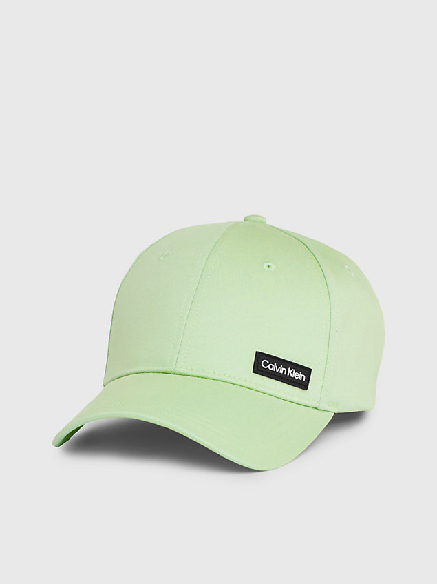 green twillowa czapka z daszkiem dla mężczyźni - calvin klein