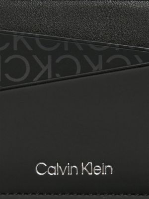 CK BLACK Kartenhalter aus recyceltem Kunstleder für Herren CALVIN KLEIN