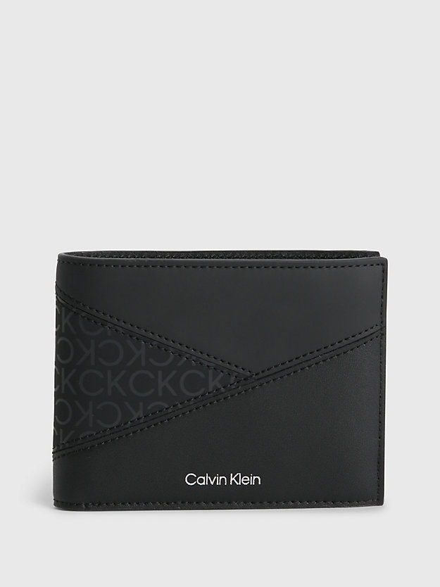 CK BLACK Recycled RFID Billfold Wallet for men CALVIN KLEIN