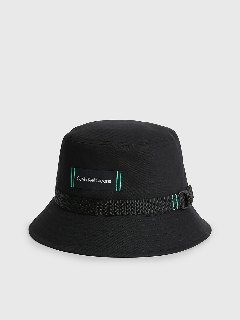 BLACK Compacte Bucket Hat Van Biologisch Katoen undefined heren Calvin Klein