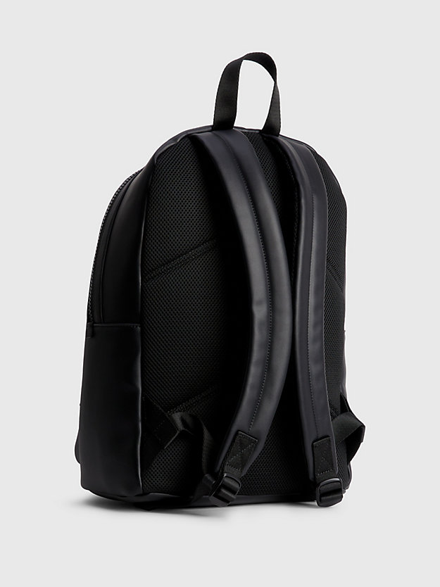 ck black recycled round backpack for men calvin klein