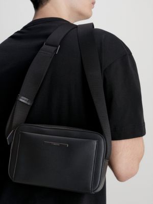CK BLACK Recycled Crossbody Bag for men CALVIN KLEIN