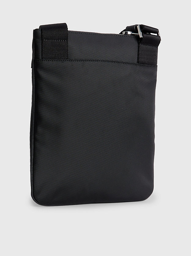 INDUSTRIAL MONO BLACK Recycled Flat Crossbody Bag for men CALVIN KLEIN