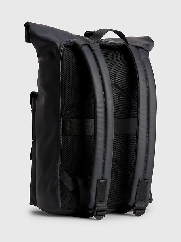 mochila enrollable reciclada black de hombre calvin klein