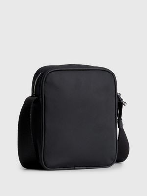 INDUSTRIAL MONO BLACK Small Recycled Crossbody Reporter Bag for men CALVIN KLEIN