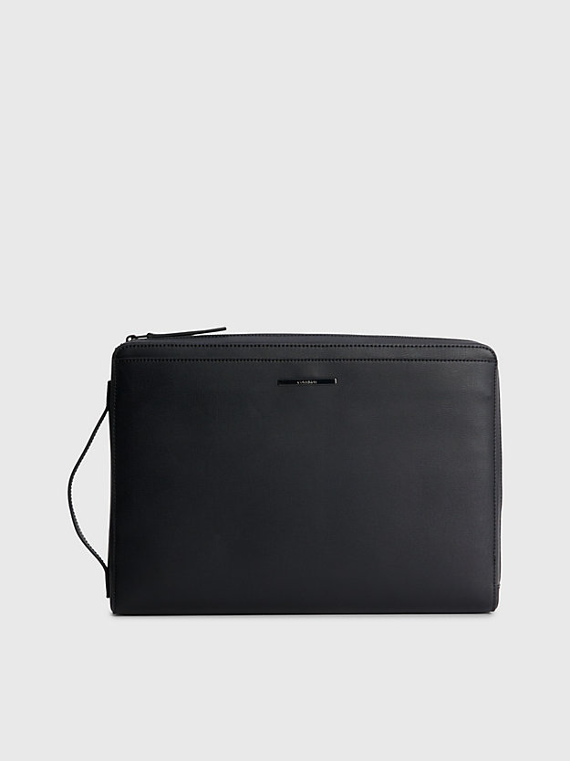 CK BLACK Recycled Laptop Bag for men CALVIN KLEIN