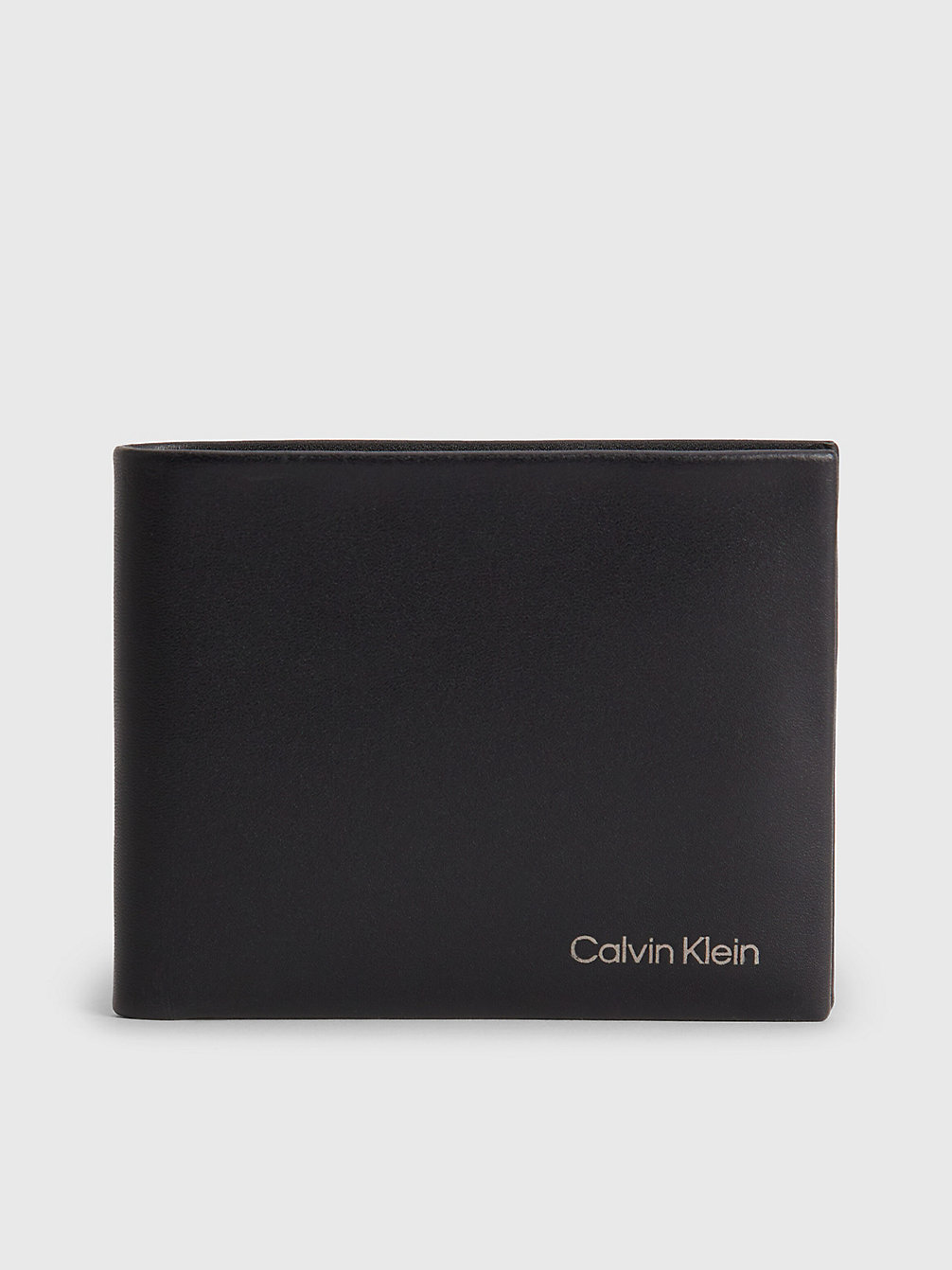 CK BLACK Portefeuille Fin En Cuir Anti-Rfid undefined hommes Calvin Klein