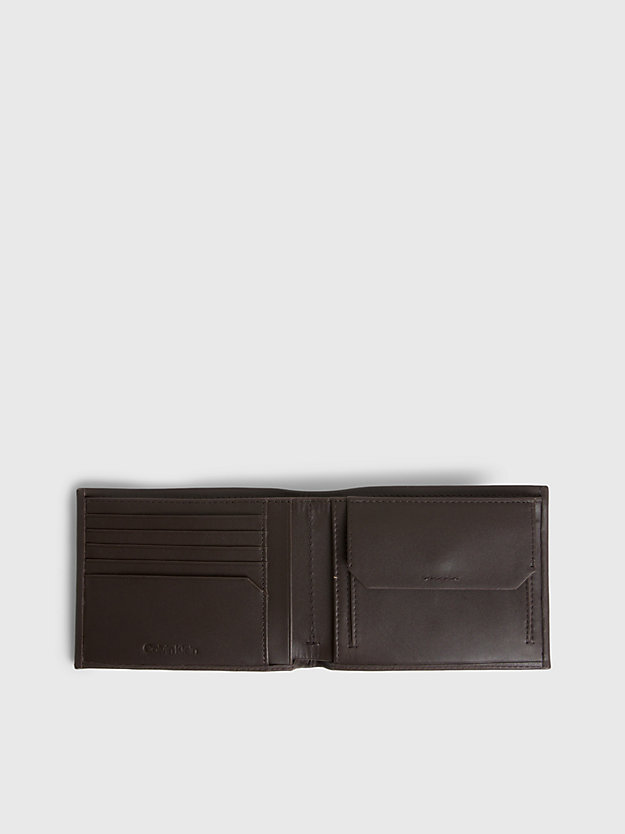 cartera de piel con compartimento para billetes y monedero y rfid java de hombre calvin klein