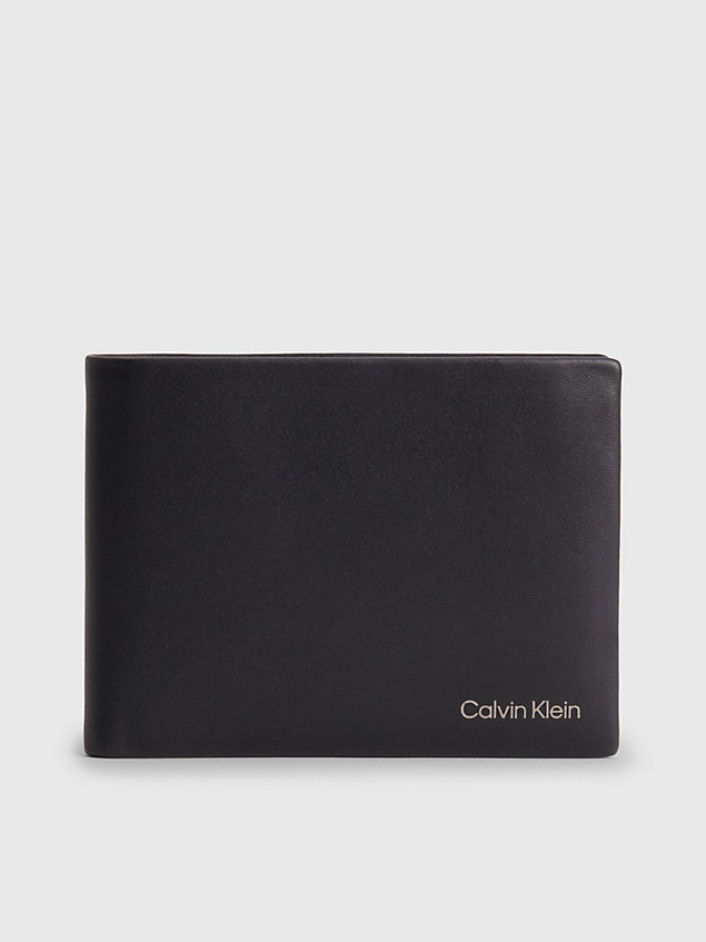  leather rfid billfold wallet for men calvin klein