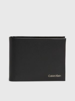 Leather RFID Trifold Wallet Calvin Klein® K50K510600BAX