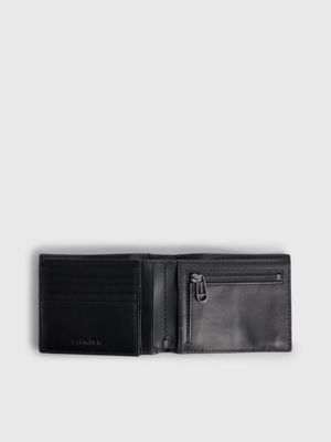 Leather RFID Trifold Wallet Calvin Klein® K50K510619BAX