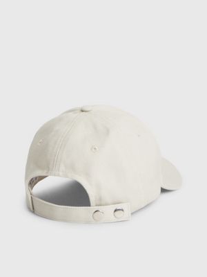 stony beige twill cap for men calvin klein