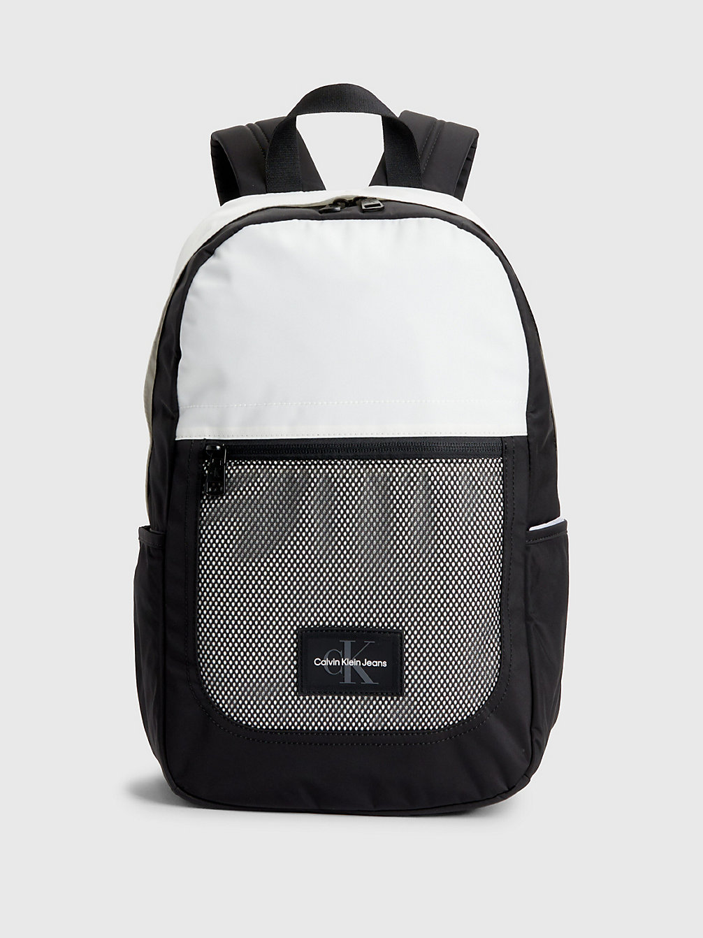 BLACK / BRIGHT WHITE Recycled Backpack undefined men Calvin Klein