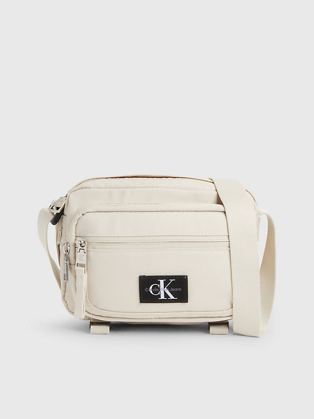 CLASSIC BEIGE Recycled Crossbody Bag for men CALVIN KLEIN JEANS