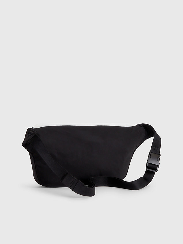 black recycled bum bag for men calvin klein jeans