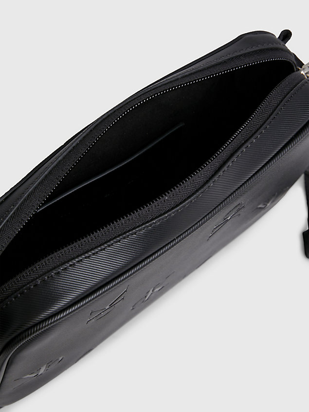 black crossbody bag mit logo für herren - calvin klein jeans