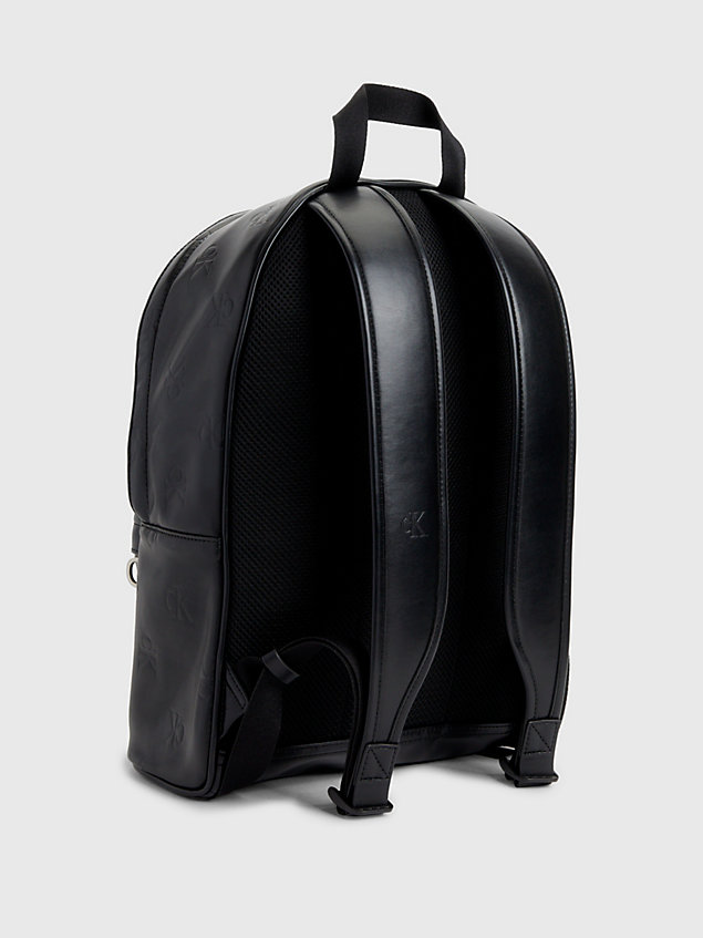 black round logo backpack for men calvin klein jeans
