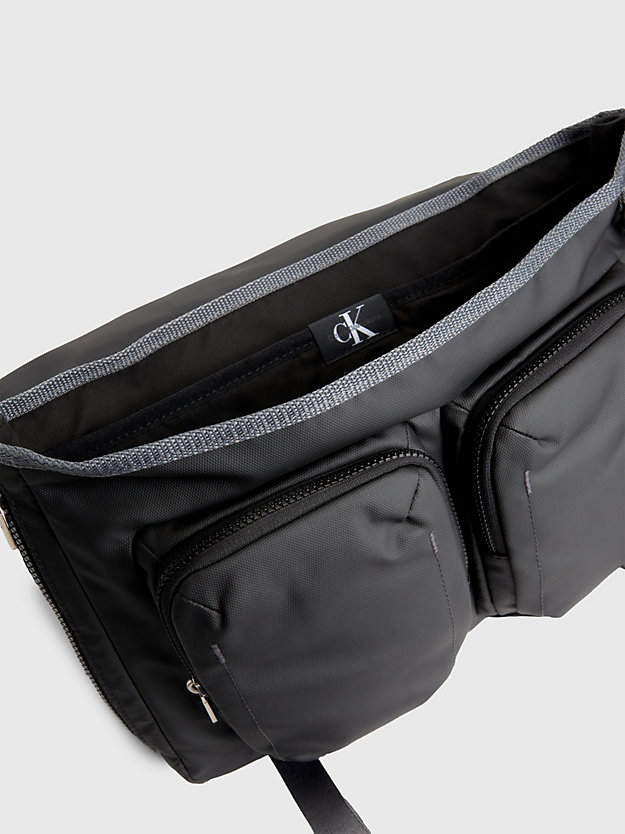 BLACK Recycled Messenger Bag for men CALVIN KLEIN JEANS
