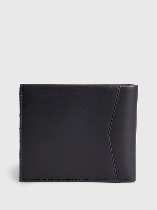 cartera de piel con compartimento para billetes rfid black de hombre calvin klein jeans