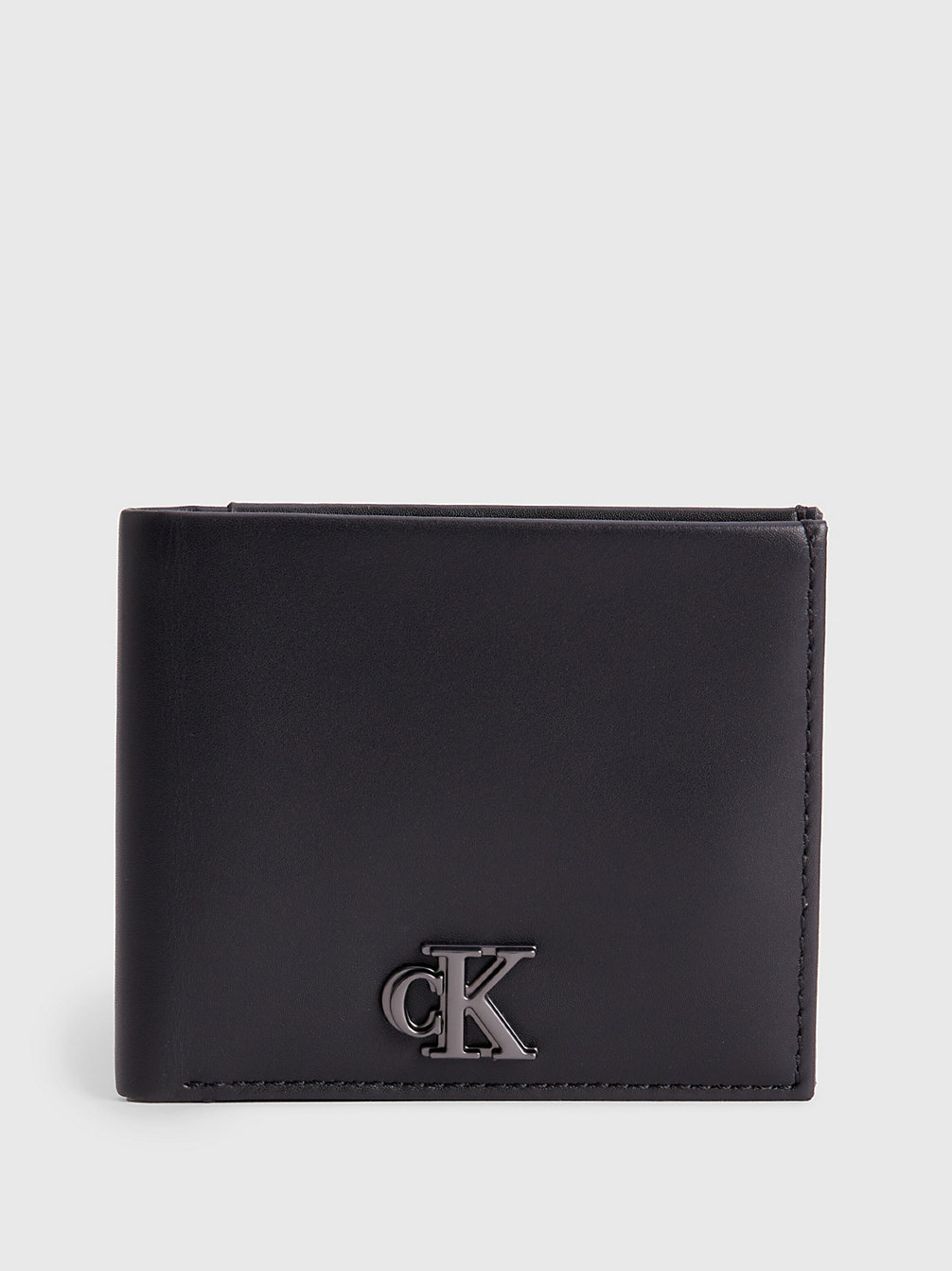 BLACK Leather Rfid Slimfold Wallet undefined men Calvin Klein
