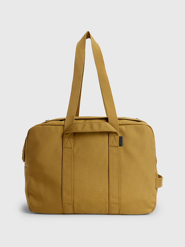 DULL GOLD Recycled Weekend Bag for men CALVIN KLEIN