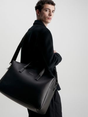 CK BLACK Recycled Weekend Bag for men CALVIN KLEIN
