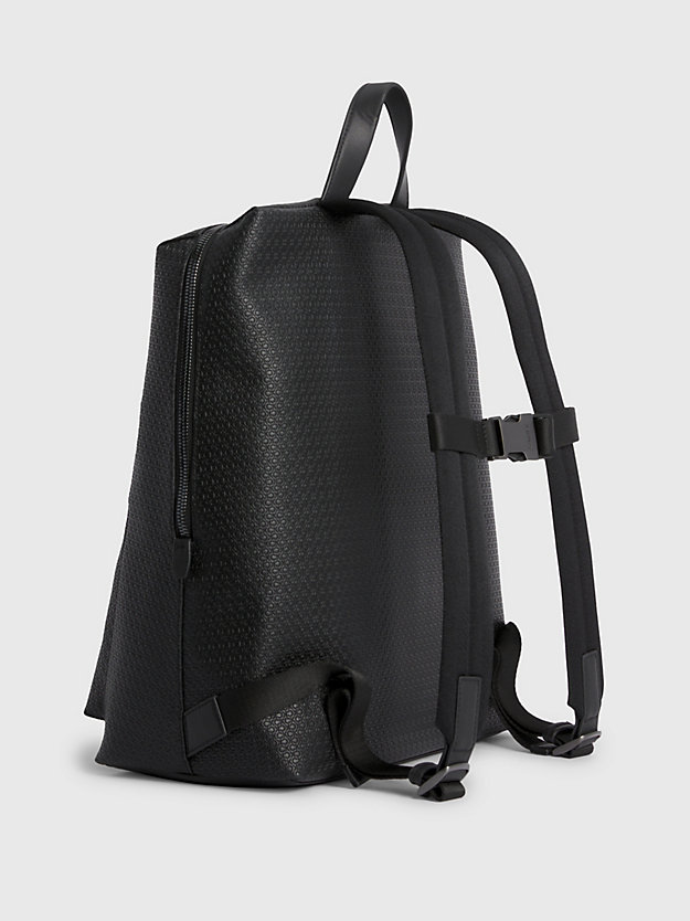 ck black nano mono logo square backpack for men calvin klein