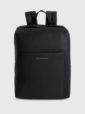 Black leather best sale square backpack