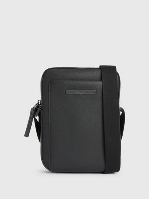 Calvin klein leather clearance crossbody bag