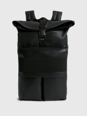 Calvin klein roll top backpack new arrivals