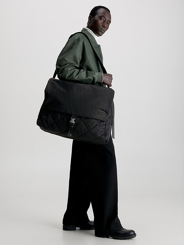 ck black oversized crossbody bag for men calvin klein