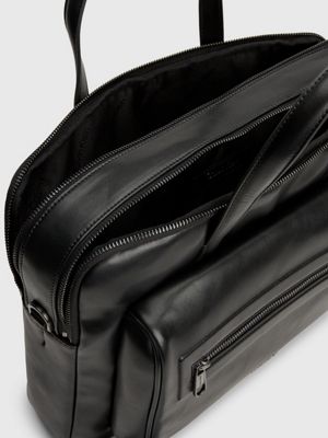 Calvin klein deals leather laptop bag