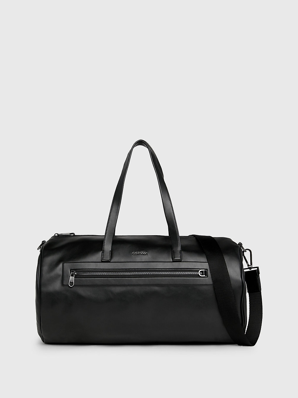 CK BLACK Faux Leather Duffle Bag undefined men Calvin Klein