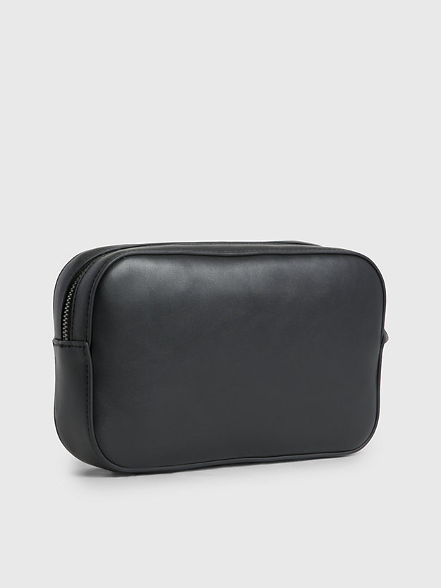 ck black faux leather case for men calvin klein