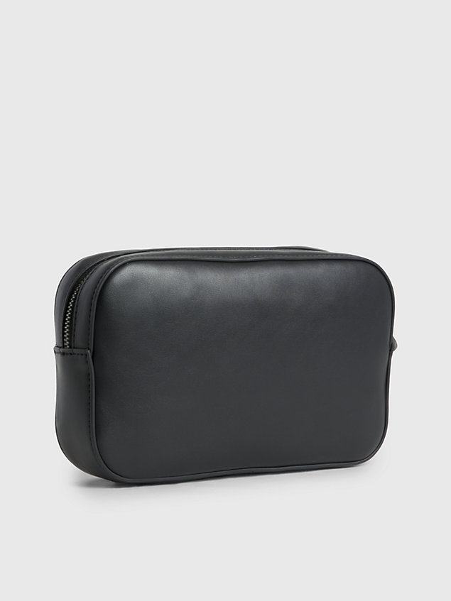 black faux leather case for men calvin klein