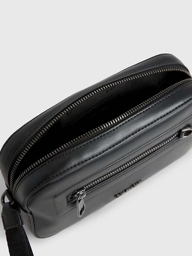 black faux leather case for men calvin klein