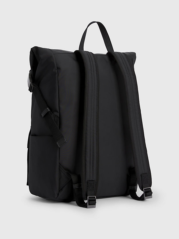ck black flap backpack for men calvin klein