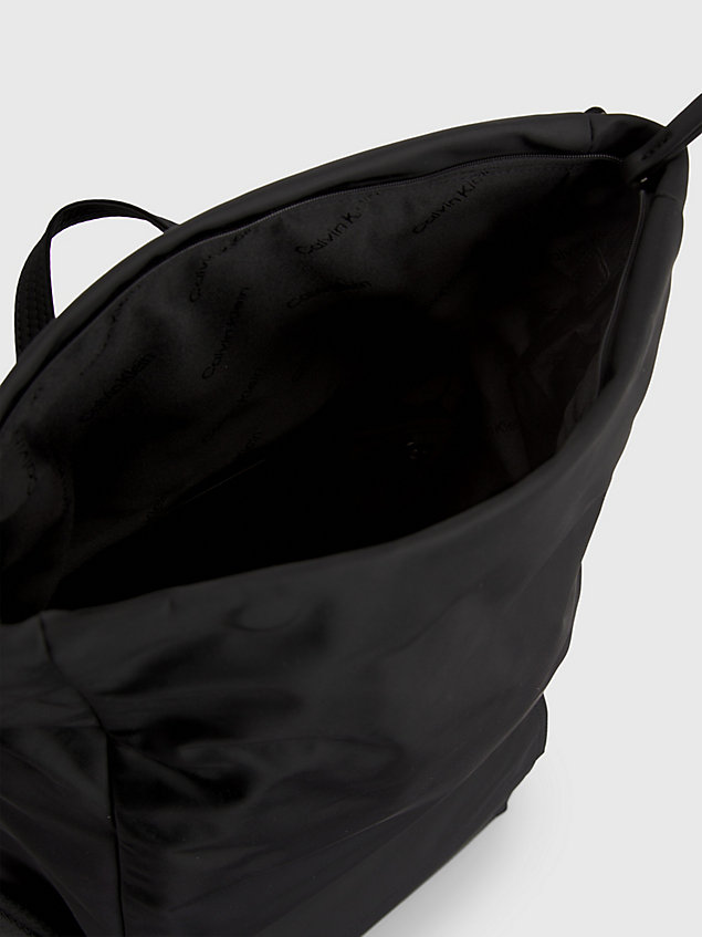black flap backpack for men calvin klein