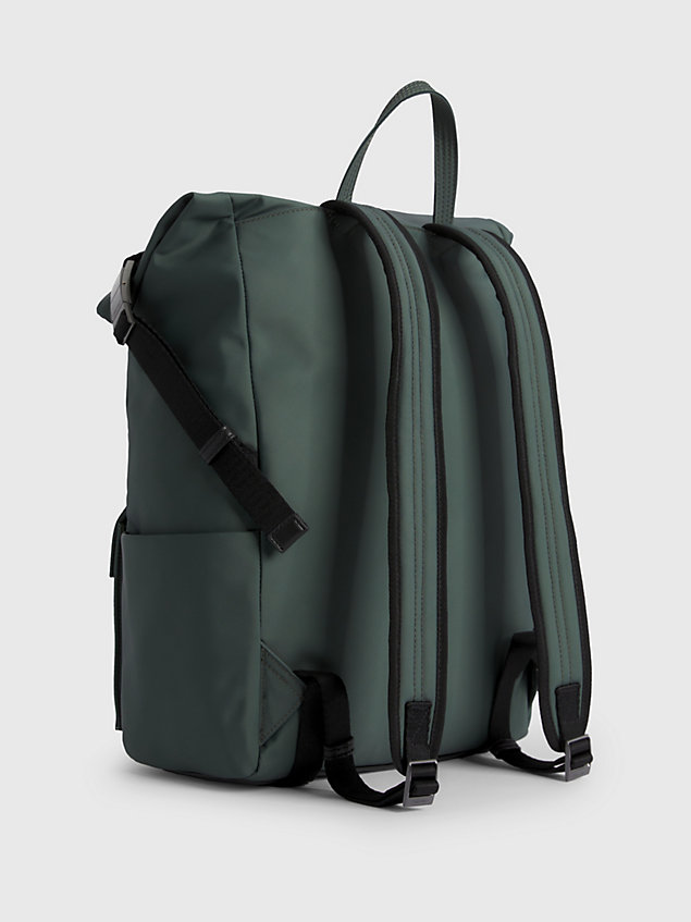 green flap backpack for men calvin klein