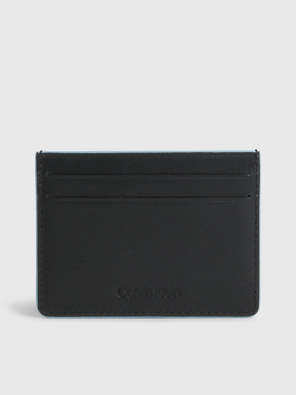 CK BLACK Leather Cardholder undefined men Calvin Klein