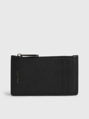 Leather Cardholder with Zip Calvin Klein®