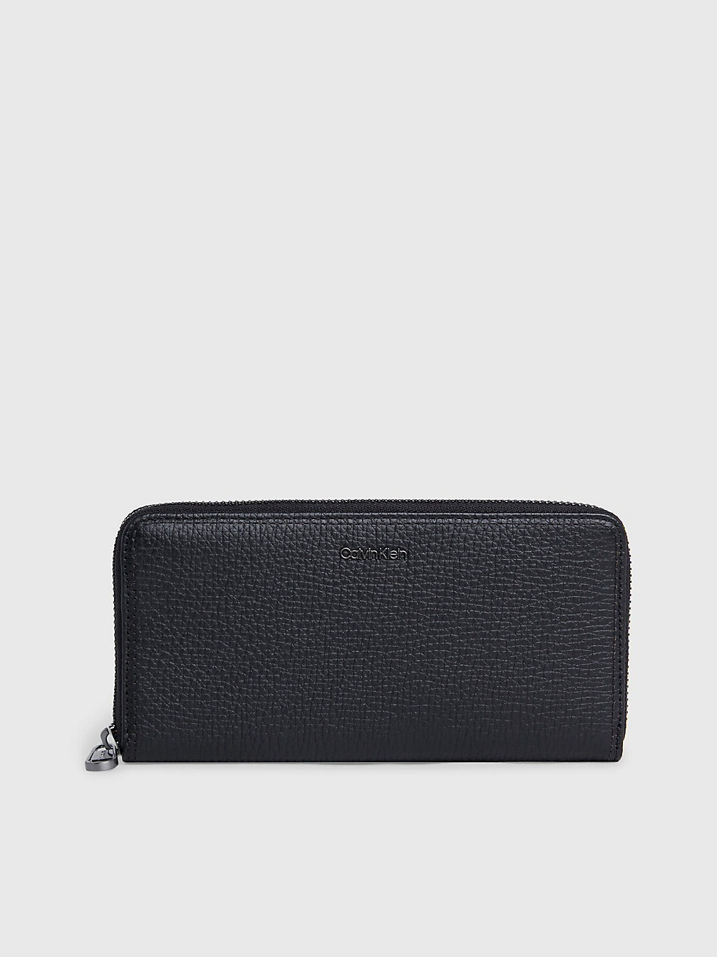 CK BLACK Leather Rfid Zip Around Wallet undefined men Calvin Klein