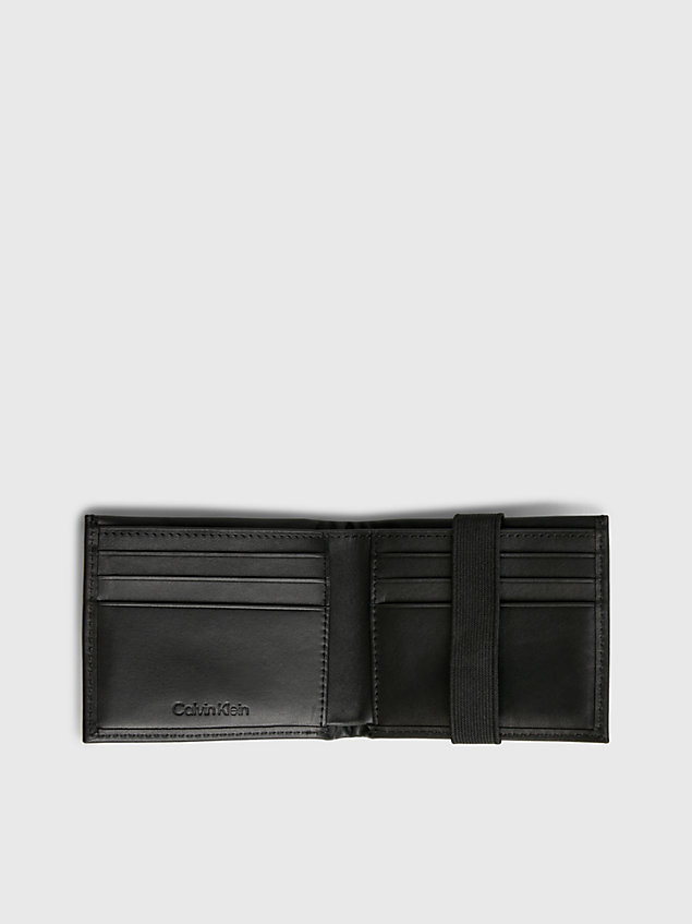 portafoglio porta banconote rfid in pelle black da uomo calvin klein