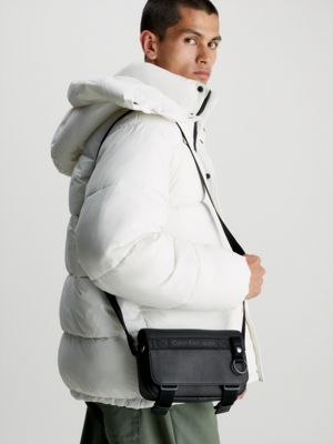 bandolera de piel sintética black de hombre calvin klein jeans