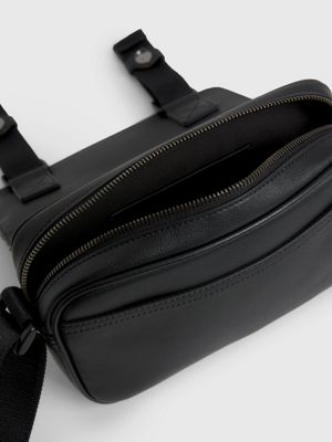 bandolera de piel sintética black de hombre calvin klein jeans
