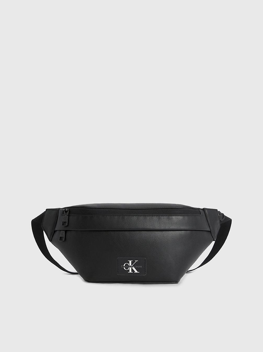 BLACK Faux Leather Bum Bag undefined men Calvin Klein