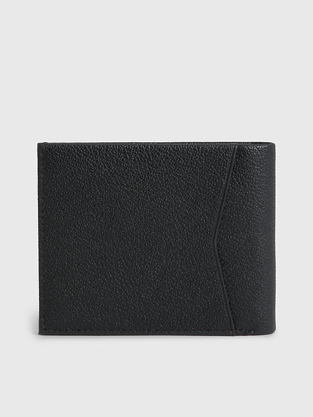 cartera de piel con compartimento para billetes rfid black de hombre calvin klein jeans